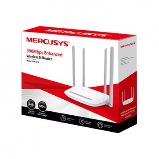 Enhanced Wireless N Router | MW325R | 802.11n | 300 Mbit/s | 10/100 Mbit/s | Ethernet LAN (RJ-45) ports 3 | Mesh Support No | MU-MiMO No | No mobile broadband | Antenna type 4xFixed | No