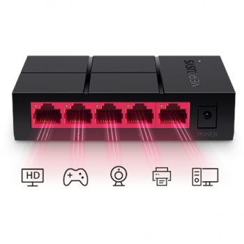 Mercusys | Switch | MS105G | Unmanaged | Desktop | Power supply type External