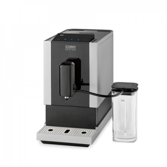 Caso | Coffee Machine | Café Crema Touch | Pump pressure 19 bar | Built-in milk frother | Automatic | 1470 W | Black/Stainless steel