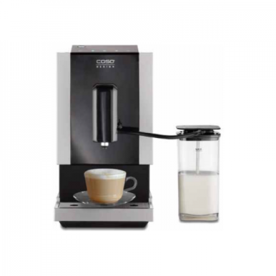 Caso | Coffee Machine | Café Crema Touch | Pump pressure 19 bar | Built-in milk frother | Automatic | 1470 W | Black/Stainless steel