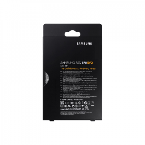 Samsung | SSD | 870 EVO | 500 GB | SSD form factor 2.5