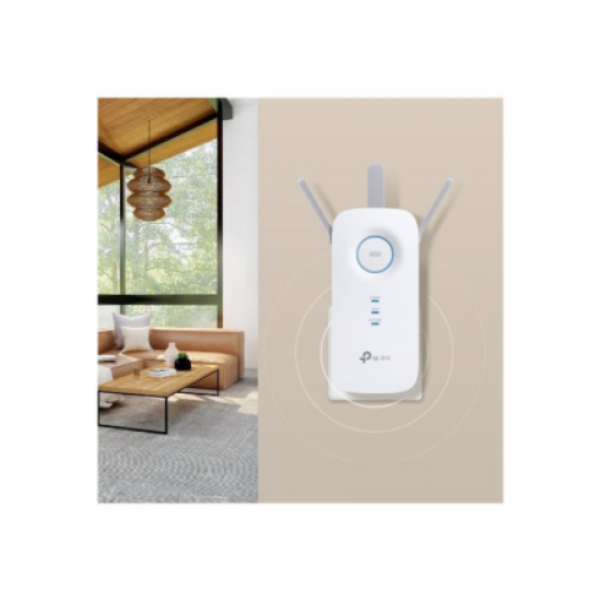 TP-LINK | AC1900 Wi-Fi Range Extender | RE550 | 802.11ac | 2GHz/5GHz | 600+1300 Mbit/s | 10/100/1000 Mbit/s | Ethernet LAN (RJ-45) ports 1 | MU-MiMO No | no PoE | Antenna type 3xExternal | No
