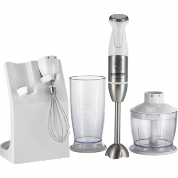 Gorenje | Blender | HBC806QW | Hand Blender | 800 W | Jar material Plastic | Jar capacity 0.5 L | Chopper | White