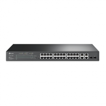 TP-LINK | Switch Web managed | TL-SL2428P | Managed L2 | Rackmountable | 10/100 Mbps (RJ-45) ports quantity 24 | Gigabit Ethernet (copper) ports quantity 4 | Power supply type Single