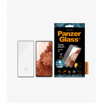 PanzerGlass | Samsung | Galaxy S21+ Series | Antibacterial glass | Black | Case Friendly, Compatible with the in-screen fingerprint reader | Antifingerprint screen protector