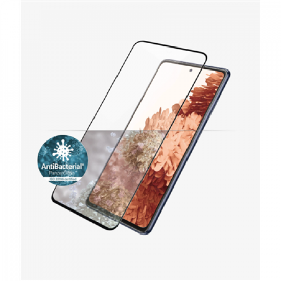 PanzerGlass | Samsung | Galaxy S21+ Series | Antibacterial glass | Black | Case Friendly, Compatible with the in-screen fingerprint reader | Antifingerprint screen protector