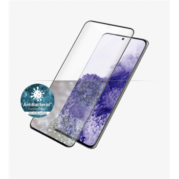 PanzerGlass | Samsung | Galaxy S21 Ultra Series | Antibacterial glass | Black | Case Friendly, Compatible with the in-screen fingerprint reader | Antifingerprint screen protector