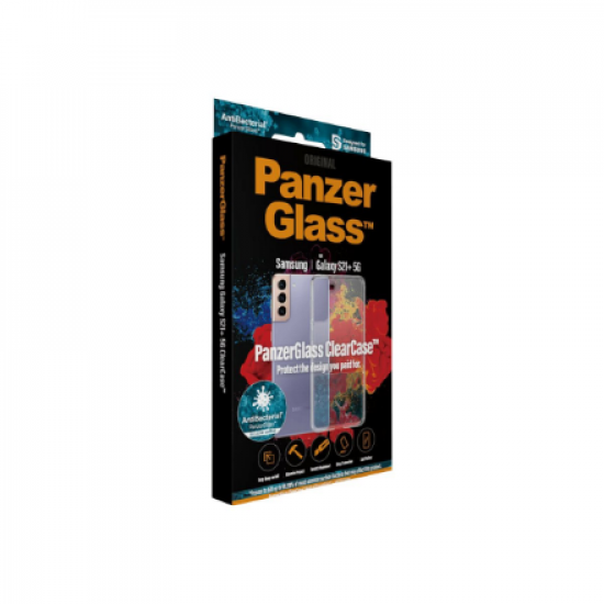 PanzerGlass | ClearCase | Case | Samsung | Galaxy S21+ Series | Thermoplastic polyurethane (TPU) | Clear | Anti yellow; Scratch resistant; Anti greasy; Anti Ageing; AntiBacterial
