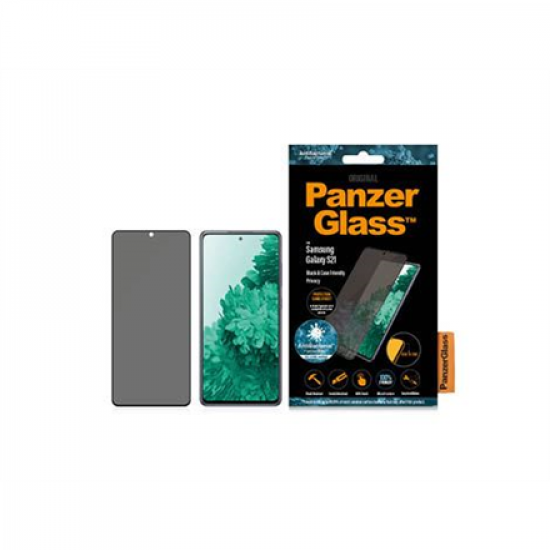 PanzerGlass | Case Friendly Screen Protector | P7263 | Samsung | Galaxy S21 Series | Antibacterial glass | Black | Case Friendly; Easy Edge Installation; Full frame coverage; Rounded edges; Crystal clear; Original PanzerGlass | Antifingerprint screen prot