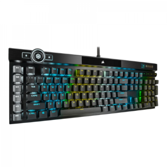 Corsair | Mechanical Gaming Keyboard | K100 RGB Optical | Wired | Mechanical Gaming Keyboard | US | Black/Red