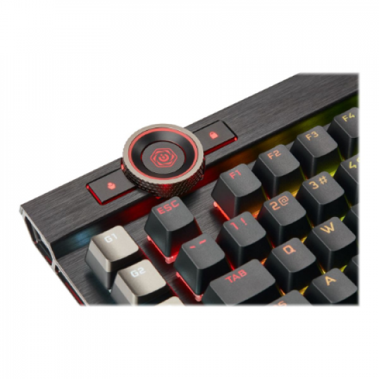 Corsair | Mechanical Gaming Keyboard | K100 RGB Optical | Wired | Mechanical Gaming Keyboard | US | Black/Red