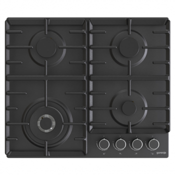 Gorenje | Hob | GW642AB | Gas | Number of burners/cooking zones 4 | Rotary knobs | Black