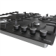 Gorenje | Hob | GW642AB | Gas | Number of burners/cooking zones 4 | Rotary knobs | Black