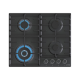 Gorenje | Hob | GW642AB | Gas | Number of burners/cooking zones 4 | Rotary knobs | Black