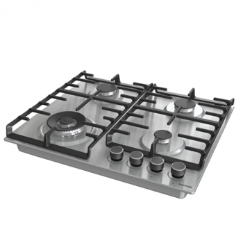 Gorenje | Hob | GW642ABX | Gas | Number of burners/cooking zones 4 | Rotary knobs | Stainless steel