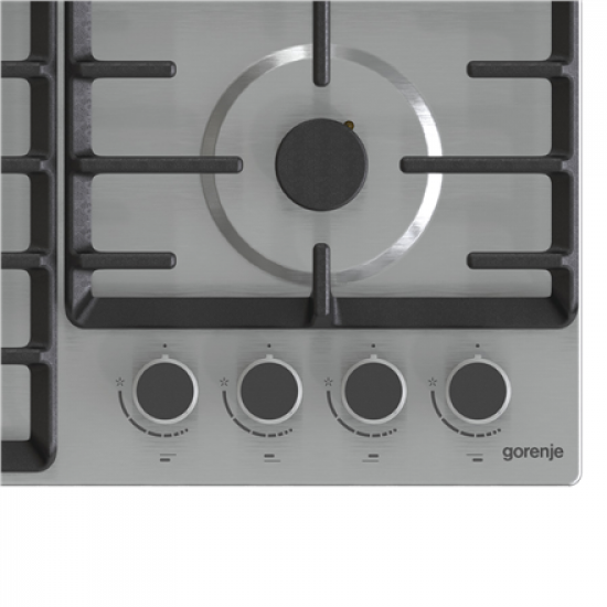 Gorenje | Hob | GW642ABX | Gas | Number of burners/cooking zones 4 | Rotary knobs | Stainless steel