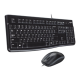 Logitech | Desktop MK120 | Wired keyboard | USB | Mouse included | US | Black