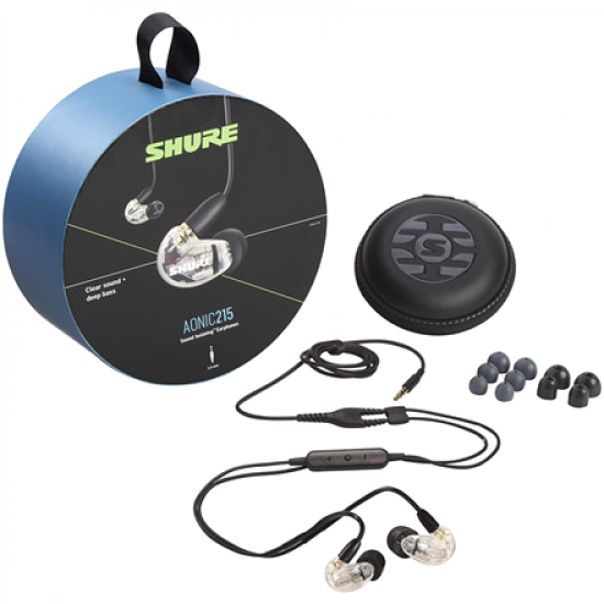 Shure SE215 Earphone, Clear W/MODEL:RMCE-UNI | Shure