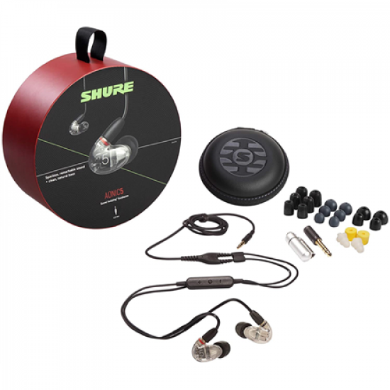 Shure 3BA Earphone, Red W/MODEL:RMCE-UNI | Shure