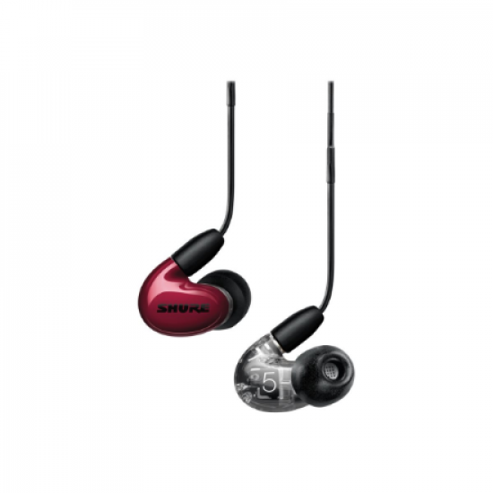 Shure 3BA Earphone, Red W/MODEL:RMCE-UNI | Shure
