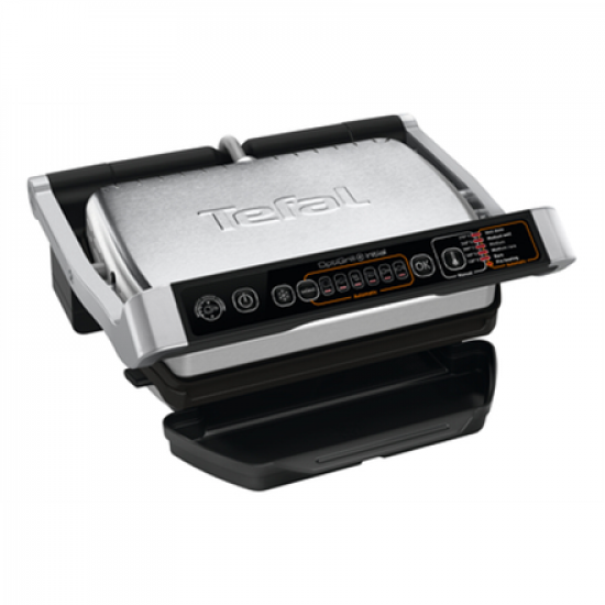 TEFAL | OptiGrill Initial | GC706D | Contact grill | 2000 W | Black/Stainless steel
