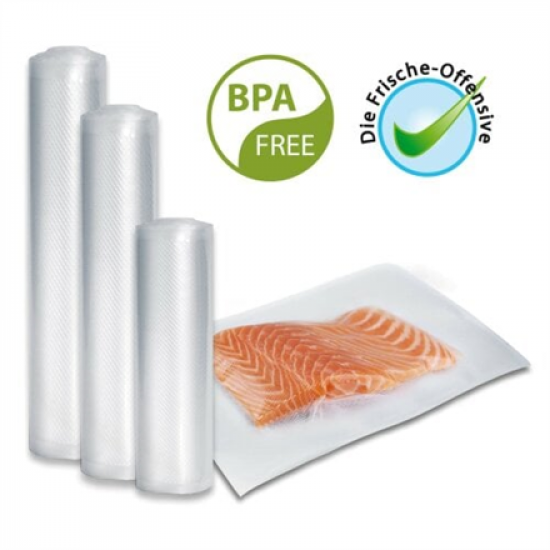 Caso | Foil set 2 for vacuuming + Sous Vide Cooking | 01236 | Dimensions (W x L) 30 x 40 cm, 20 x 600 cm, 28 x 600 cm, 30 x 600 cm