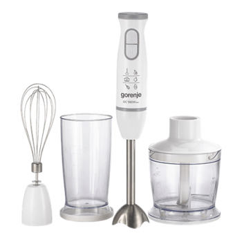 Gorenje | Blender | HBC564QW | Hand Blender | 560 W | Number of speeds Variable | Chopper | White