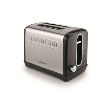 Gorenje | Toaster | T1100CLBK | Power 1100 W | Number of slots 2 | Housing material Plastic/Metal | Black