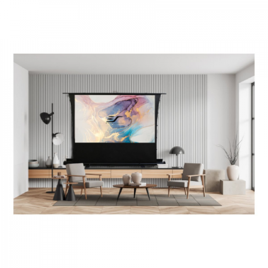 Elite Screens | Tab Tension suitcase screen | FT92XWH | Diagonal 92 