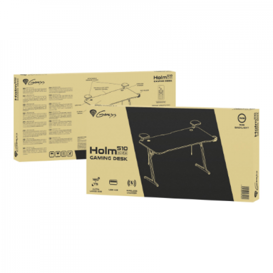 Genesis | Gaming Desk | Holm 510 RGB | Black