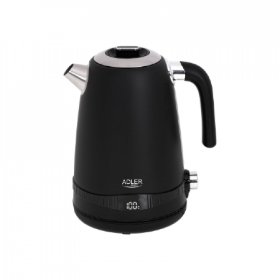 Adler | Kettle | AD 1295b | Electric | 2200 W | 1.7 L | Stainless steel | 360° rotational base | Black
