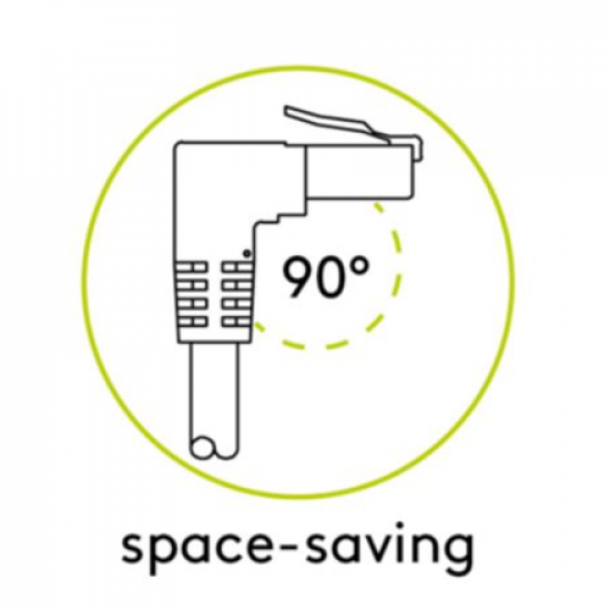 Goobay | Patch Cable | 51530 | RJ-45 | RJ-45 90°