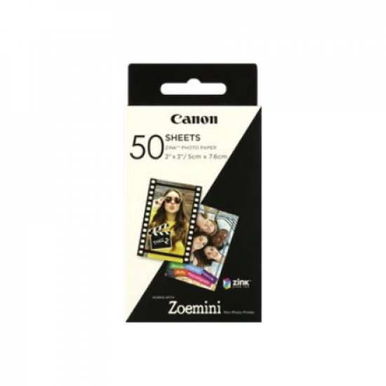 50 sheets | ZP-2030 | White | 5 x 7.6 cm | Photo Paper