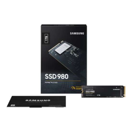 Samsung | V-NAND SSD | 980 | 1000 GB | SSD form factor M.2 2280 | Solid-state drive interface M.2 NVME | Read speed 3500 MB/s | Write speed 3000 MB/s