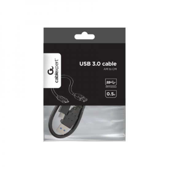 Cablexpert | USB 3.0 AM to Type-C cable | CCP-USB3-AMCM-0.5M