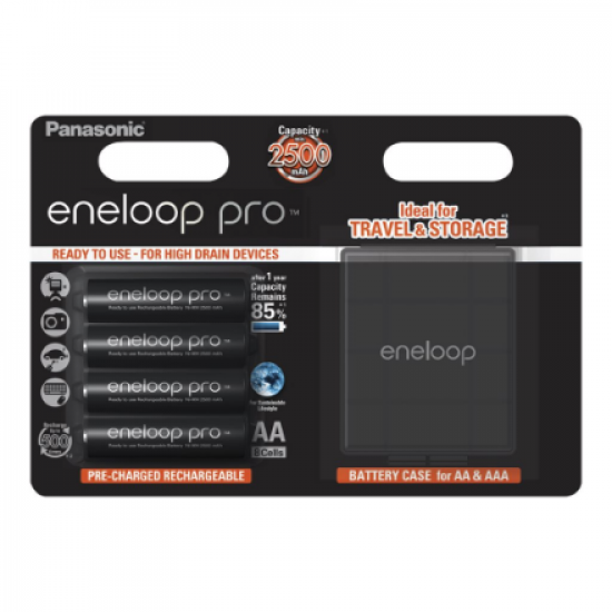 Panasonic | ENELOOP BK-3HCDEC4BE | AA | 2500 mAh | 4 pc(s)