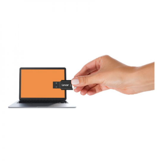 Lexar | USB Flash Drive | JumpDrive V40 | 64 GB | USB 2.0 | Black