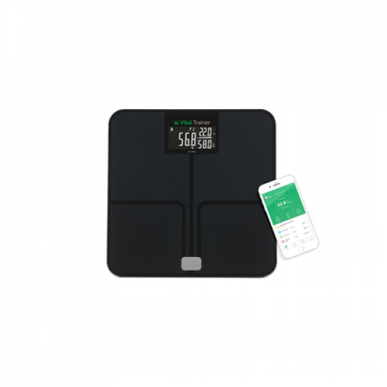 ETA | Smart Personal Scale | Vital Trainer ETA778090000 | Body analyzer | Maximum weight (capacity) 180 kg | Accuracy 100 g | Body Mass Index (BMI) measuring | Black