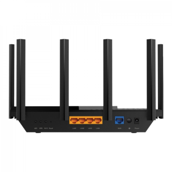 Archer AX73 | 802.11ax | 4804+574 Mbit/s | 10/100/1000 Mbit/s | Ethernet LAN (RJ-45) ports 4 | Mesh Support No | MU-MiMO Yes | No mobile broadband | Antenna type 6xExternal | 1× USB 3.0