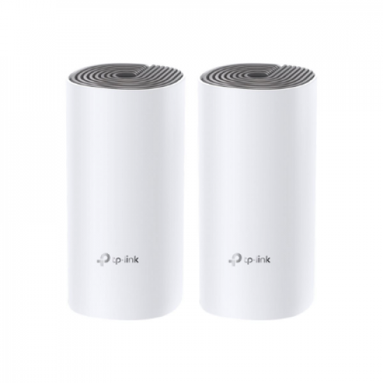 C1200 Whole Home Mesh Wi-Fi System | Deco E4 (2-pack) | 802.11ac | 867+300 Mbit/s | 10/100 Mbit/s | Ethernet LAN (RJ-45) ports 2 | Mesh Support Yes | MU-MiMO Yes | No mobile broadband | Antenna type 2xInternal