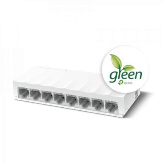 TP-LINK | 8-Port 10/100Mbps Desktop Network Switch | LS1008 | Unmanaged | Desktop | Power supply type External