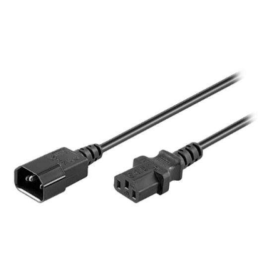Goobay | Cold-device extension cord | 39203 | Black
