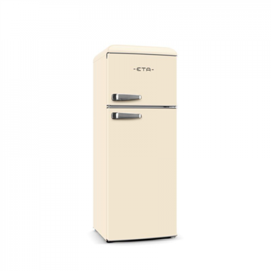 ETA | Refrigerator | ETA253390040E Storio retro | Energy efficiency class E | Free standing | Double Door | Height 148.2 cm | Fridge net capacity 170 L | Freezer net capacity 45 L | 44 dB | Beige