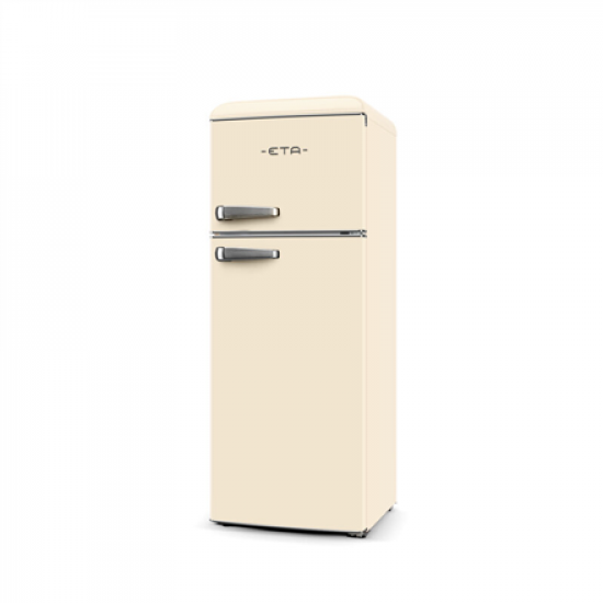ETA | Refrigerator | ETA253390040E Storio retro | Energy efficiency class E | Free standing | Double Door | Height 148.2 cm | Fridge net capacity 170 L | Freezer net capacity 45 L | 44 dB | Beige