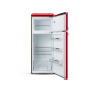 ETA | Refrigerator | ETA253490030E Storio retro | Energy efficiency class E | Free standing | Double Door | Height 148.2 cm | Fridge net capacity  170 L | Freezer net capacity 45 L | 44 dB | Red
