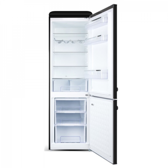 ETA | Refrigerator | ETA253290020E Storio retro | Energy efficiency class E | Free standing | Combi | Height 192 cm | Fridge net capacity 216 L | Freezer net capacity 84 L | 41 dB | Black