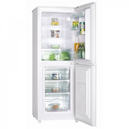 Goddess | Refrigerator | GODRCE0142GW9E | Energy efficiency class E | Free standing | Combi | Height 142.2 cm | Fridge net capacity 121 L | Freezer net capacity 52 L | 40 dB | White