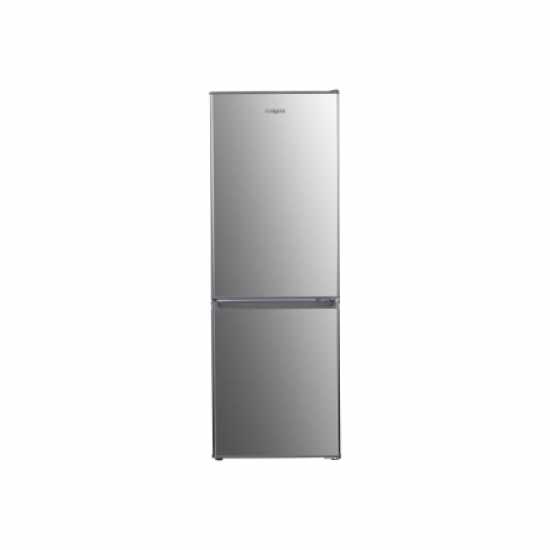 Goddess | Refrigerator | GODRCE0142GX9E | Energy efficiency class E | Free standing | Combi | Height 142.2 cm | Fridge net capacity 121 L | Freezer net capacity 52 L | 40 dB | Stainless steel