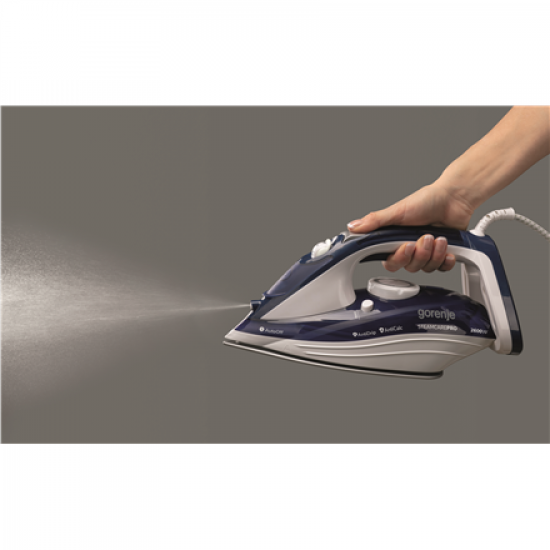 Gorenje | Steam Iron | SIH2600BLC | Steam Iron | 2600 W | Water tank capacity 350 ml | Continuous steam 30 g/min | Steam boost performance 95 g/min | Blue/White