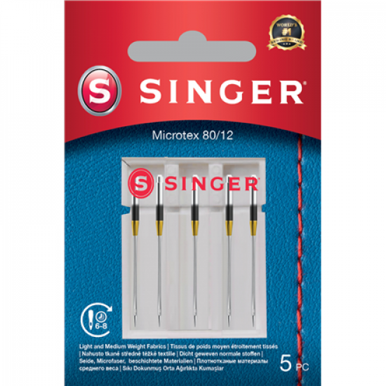 Singer | Microtex Needle 80/12 5PK